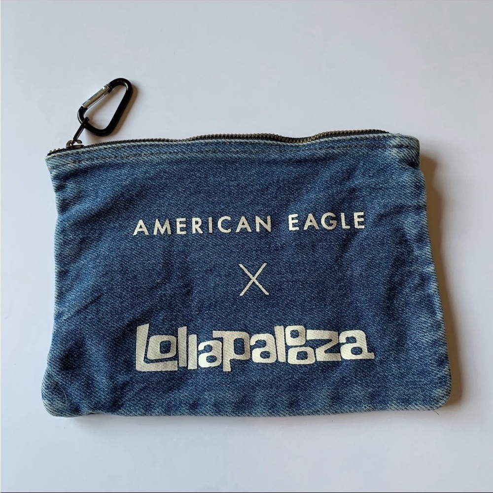 American Eagle Outfitters 2018 Lollapalooza Denim Blue Pouch
